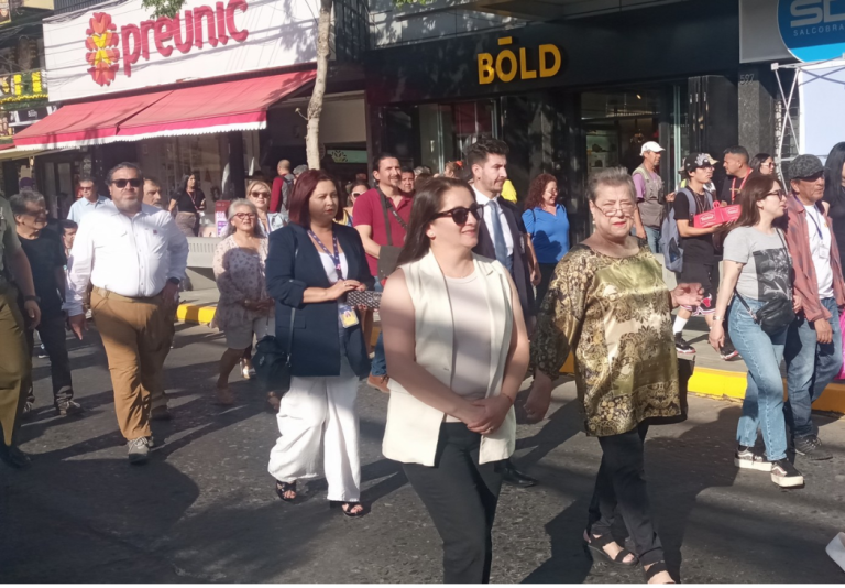 Inauguración de nuevo módulo de seguridad en Covadonga con Eyzaguirre